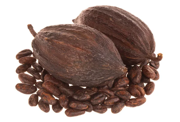 Organik Kakao Latar Belakang Menutup — Stok Foto
