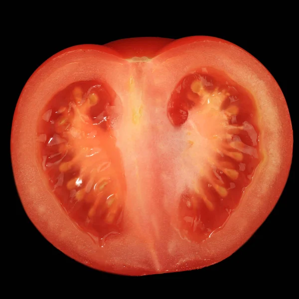 Nahaufnahme Von Tomaten Isoliert Auf Weißem Hintergrund — Stockfoto