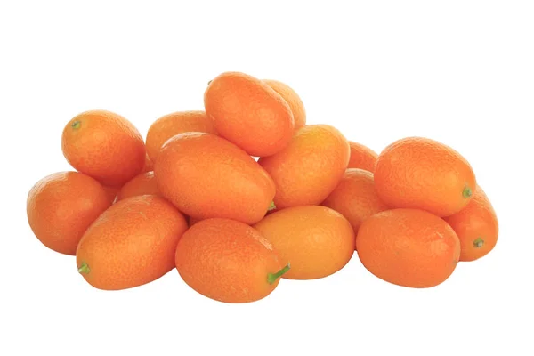 Mogen Kumquat Bakgrund Närbild — Stockfoto
