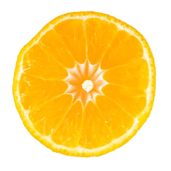 Halved Orange Isolated White Background — Stock Photo, Image
