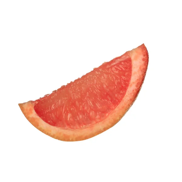 Zralý Grapefruitu Izolovaný Bílém Pozadí Zblízka — Stock fotografie