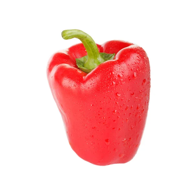 Closeup Bell Pepper Isolated White Background Close — Stock Photo, Image