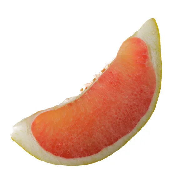 Plátky Citrusové Plody Izolovaných Bílém Pozadí — Stock fotografie
