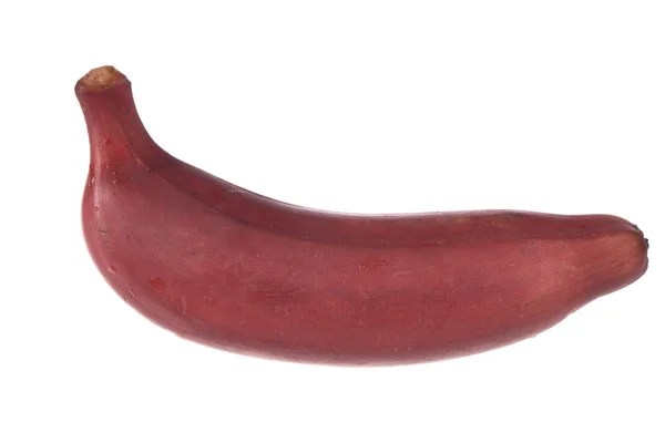 Rote Banane Isoliert Auf Weißem Hintergrund — Stockfoto