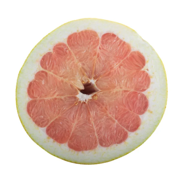 白色背景上孤立的柑橘类水果切成薄片 — 图库照片