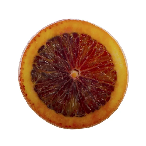 Rot Orange Isoliert Auf Weißem Hintergrund Nahaufnahme — Stockfoto