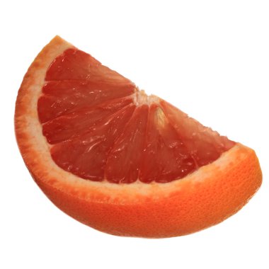 beyaz arka plan üzerinde izole olgun greyfurt, yakın çekim  