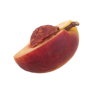 Olgun şeftali meyve yakın çekim