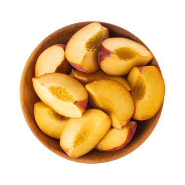 Olgun şeftali meyve yakın çekim