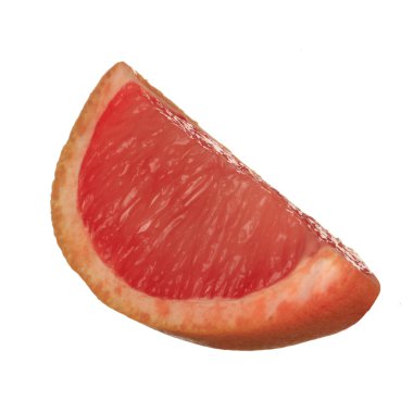 beyaz arka plan üzerinde izole olgun greyfurt, yakın çekim  