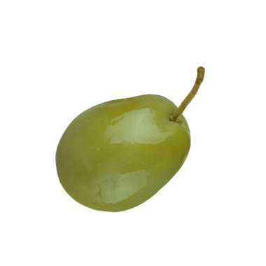 beyaz arka plan üzerinde izole olgun zeytin, yakın çekim 