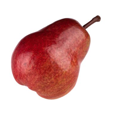 olgun armut beyaz arka plan üzerinde izole, yakın çekim  