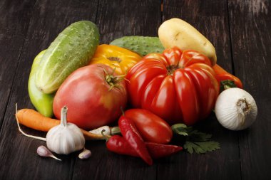 Farklı sebze yakın çekim