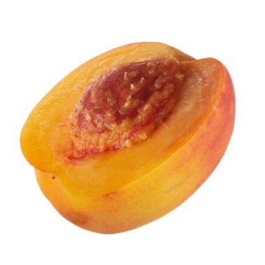 Olgun şeftali meyve yakın çekim