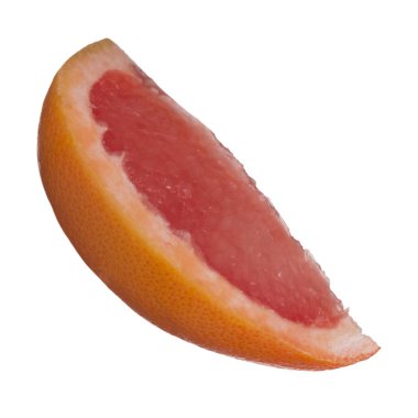 beyaz arka plan üzerinde izole olgun greyfurt, yakın çekim  