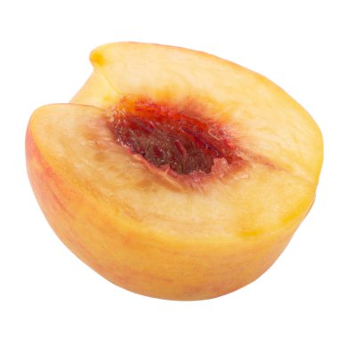 Olgun şeftali meyve yakın çekim