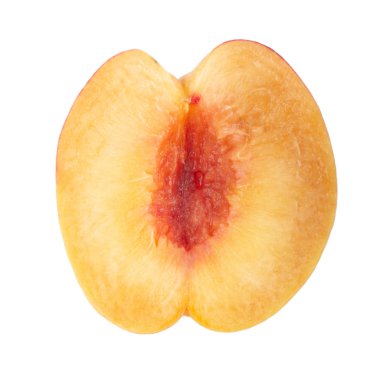 Olgun şeftali meyve yakın çekim