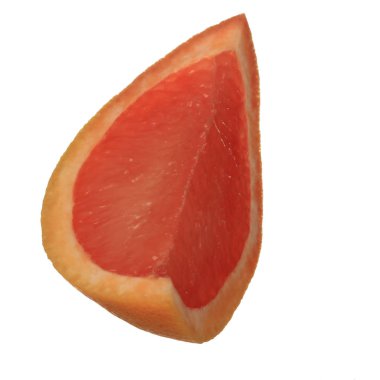 beyaz arka plan üzerinde izole olgun greyfurt, yakın çekim  