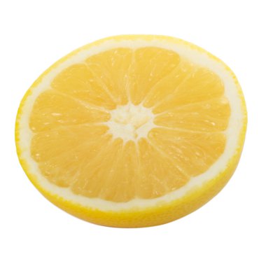 beyaz arka plan üzerinde izole olgun limon, yakın çekim 