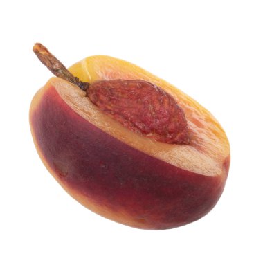 Olgun şeftali meyve yakın çekim