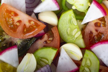 Farklı sebze yakın çekim 