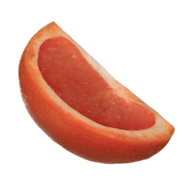 beyaz arka plan üzerinde izole olgun greyfurt, yakın çekim  