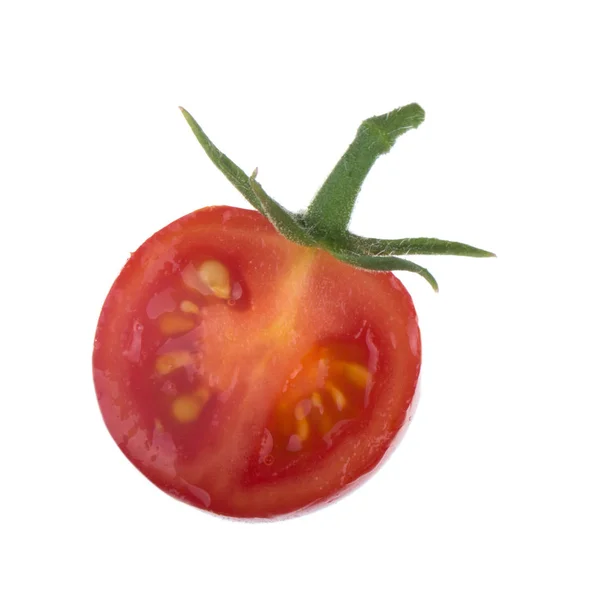 Nahaufnahme Von Tomaten Isoliert Auf Weißem Hintergrund — Stockfoto