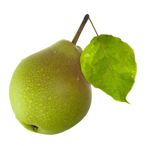 成熟的梨隔离在白色背景 — 图库照片