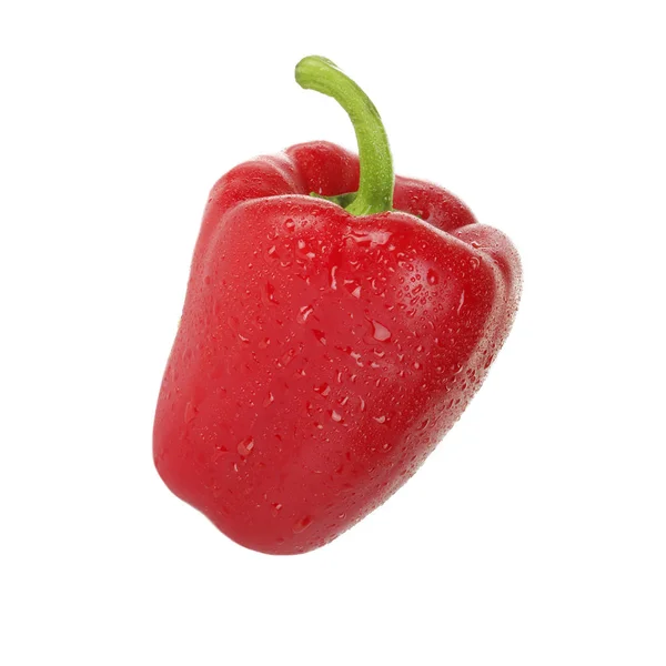 Closeup Bell Pepper Isolated White Background Close — Stock Photo, Image