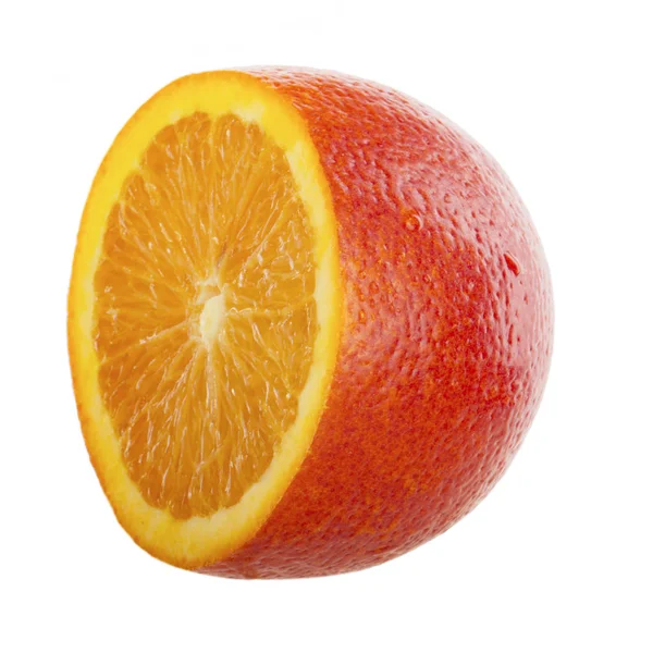 红色橙色隔离在白色背景上 — 图库照片