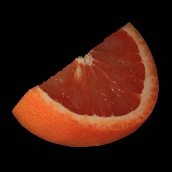 Érett Grapefruit Sötét Alapon Közelről — Stock Fotó