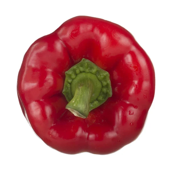 Closeup Bell Pepper Isolated White Background Close — Stock Photo, Image