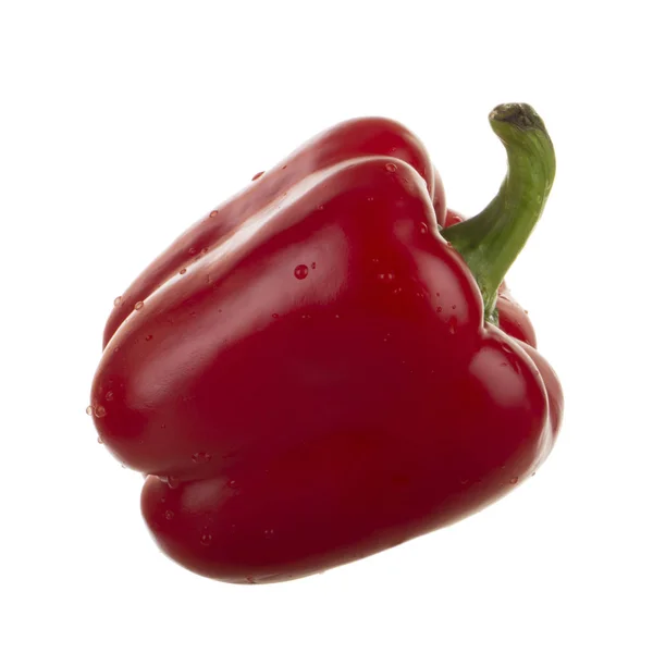 Closeup Bell Pepper Isolated White Background Close — Stock Photo, Image