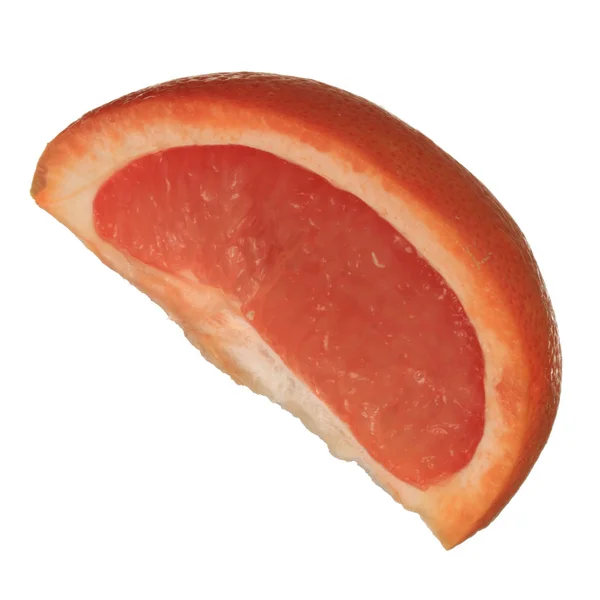 Érett Grapefruit Izolált Fehér Háttér Közelről — Stock Fotó