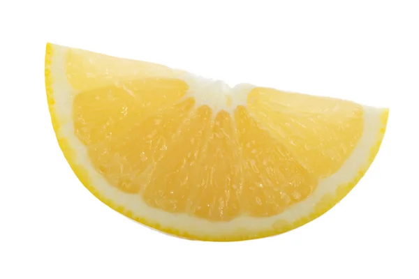 Ripe Lemon Isolated White Background Close — Stock Photo, Image