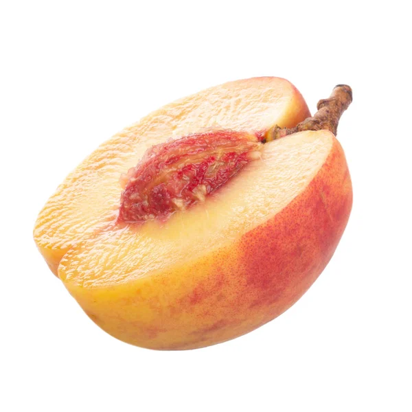 Fruta Pêssego Madura Close — Fotografia de Stock