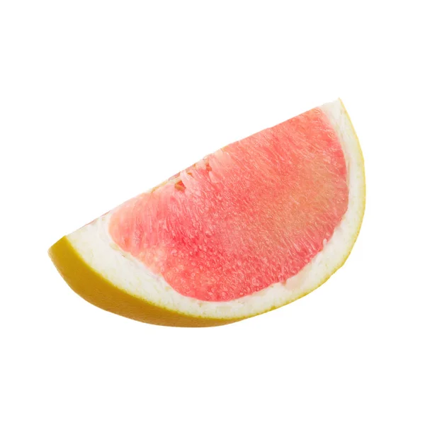Szeletelt Citrusfélék Elszigetelt Fehér Background — Stock Fotó