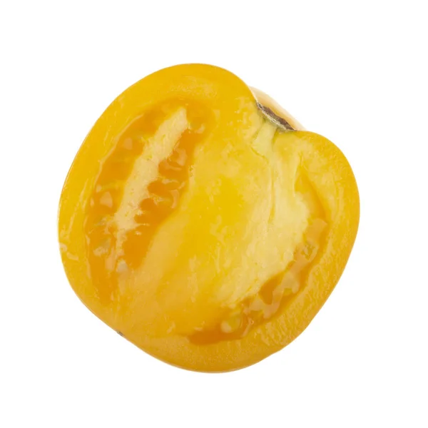 Närbild Tomat Isolerad Vit Bakgrund — Stockfoto