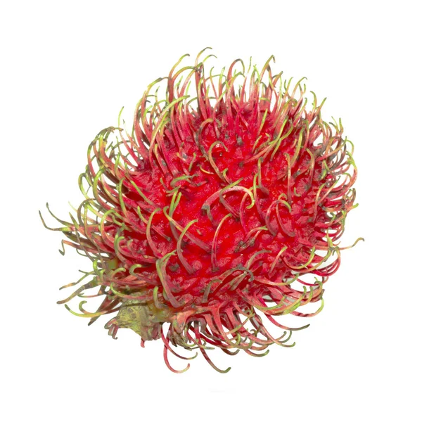 beyaz arka plan üzerinde izole kırmızı egzotik meyve