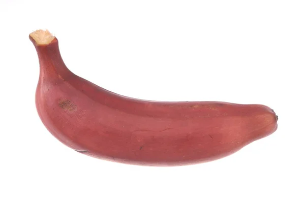 Rote Banane Isoliert Auf Weißem Hintergrund — Stockfoto