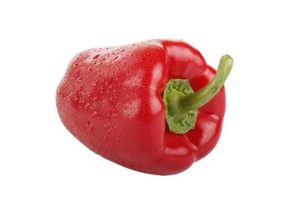 Closeup Bell Pepper Isolated White Background Close — Stock Photo, Image