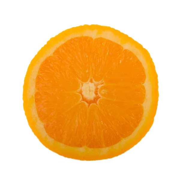 Sweet Ripe Orange Isolated White Background Close — Stock Photo, Image