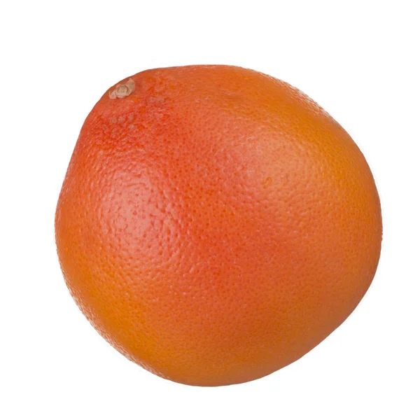 Rijpe Grapefruit Geïsoleerd Witte Achtergrond Close — Stockfoto