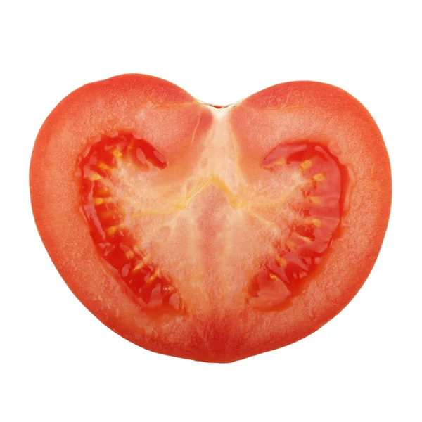 Closeup Tomato Isolated White Background Royalty Free Stock Photos