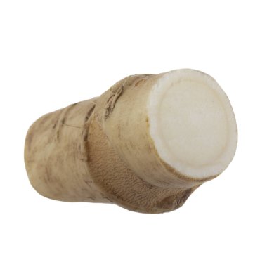 beyaz arka planda izole sebze kökü