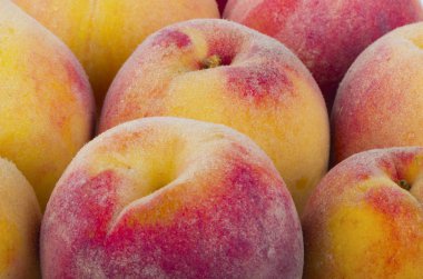 Olgun şeftali meyve yakın çekim