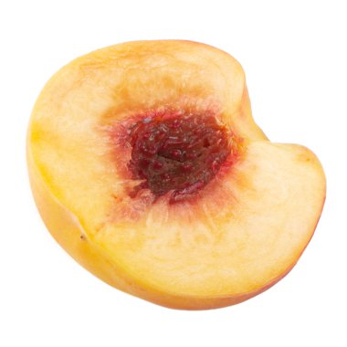 Olgun şeftali meyve yakın çekim