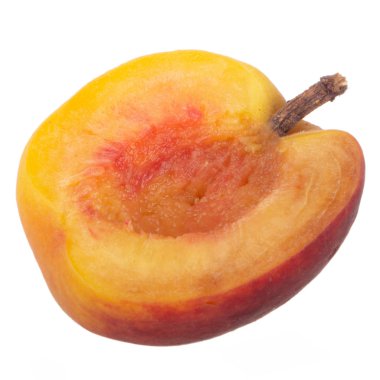 Olgun şeftali meyve yakın çekim