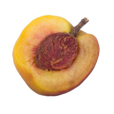 Olgun şeftali meyve yakın çekim