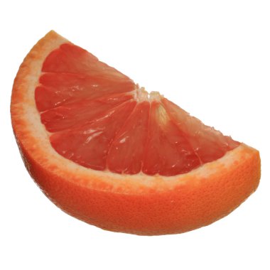 beyaz arka plan üzerinde izole olgun greyfurt, yakın çekim  